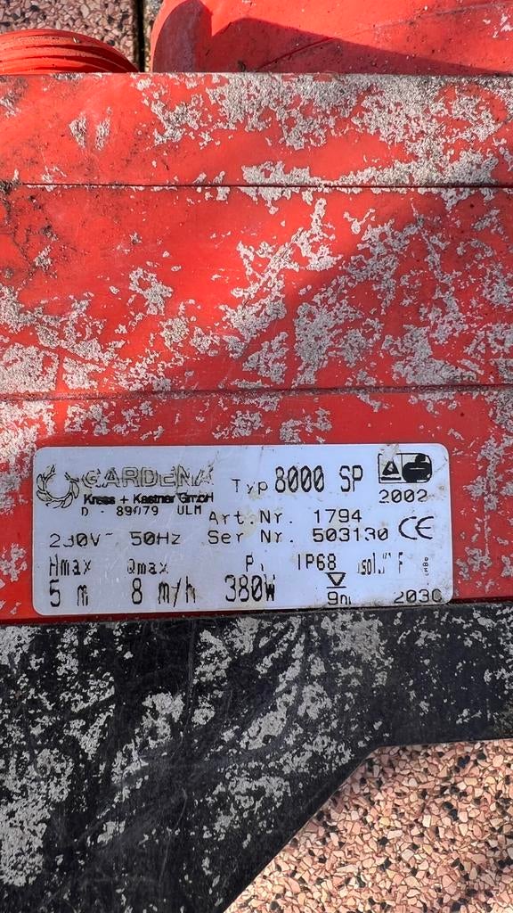 Dompelpomp, Ophalen, Gebruikt