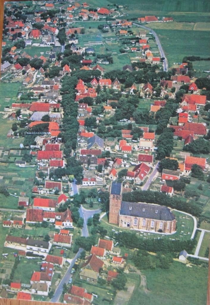 Ameland - Hollum in vogelvlucht - nieuw, Verzenden, 1980 tot heden, Ongelopen, Waddeneilanden