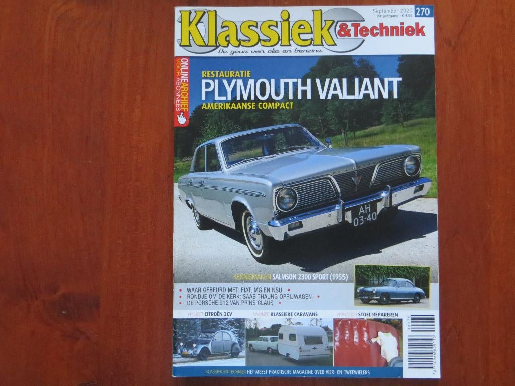 Klassiek & Techniek 270 Plymouth Valiant 1966, Salmson 2300, Ophalen of Verzenden, Nieuw, Citroën