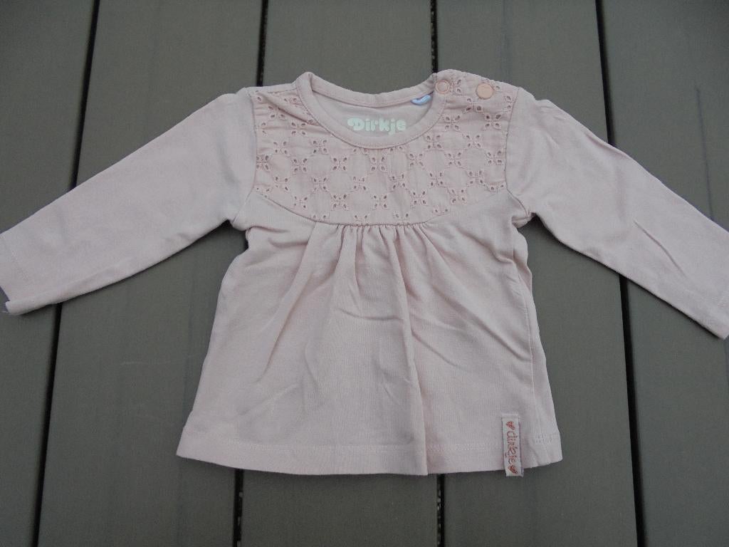 K100 Lichtroze shirtje DIRKJE maat 50, Meisje, Dirkje, Ophalen of Verzenden, Zo goed als nieuw