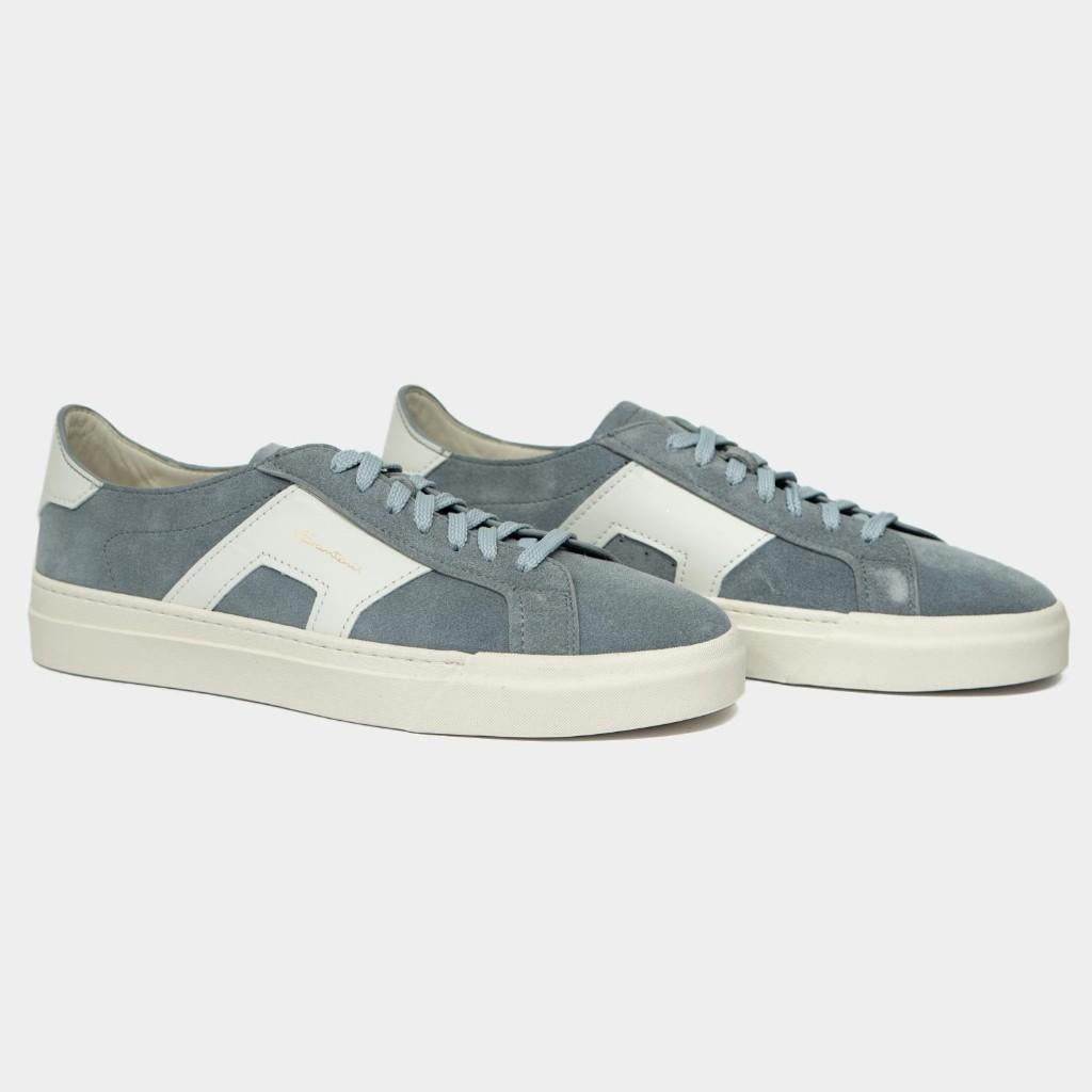 Santoni Sneaker "Double Buckle" Blauw Nieuw Maat 43,5/44, Overige kleuren, Nieuw, Ophalen of Verzenden, Vip Mode