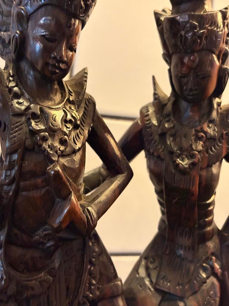 handgesneden houten Balinese dansers, Ophalen of Verzenden