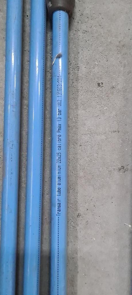 luchtleiding aluminium buis, Ophalen, Gebruikt, Minder dan 200 liter/min, 10 bar of meer