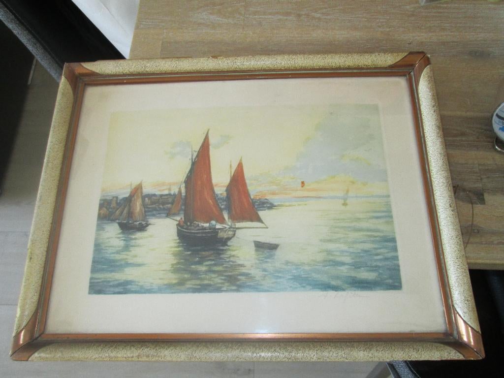 schilderij van Alphonse Lafitte, Antiek en Kunst, Kunst | Schilderijen | Klassiek, Ophalen of Verzenden