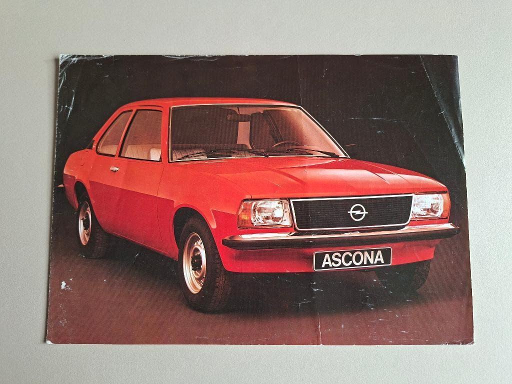 AUTOFOLDER OPEL ASCONA februari 1977, Ophalen of Verzenden, Gelezen, Opel