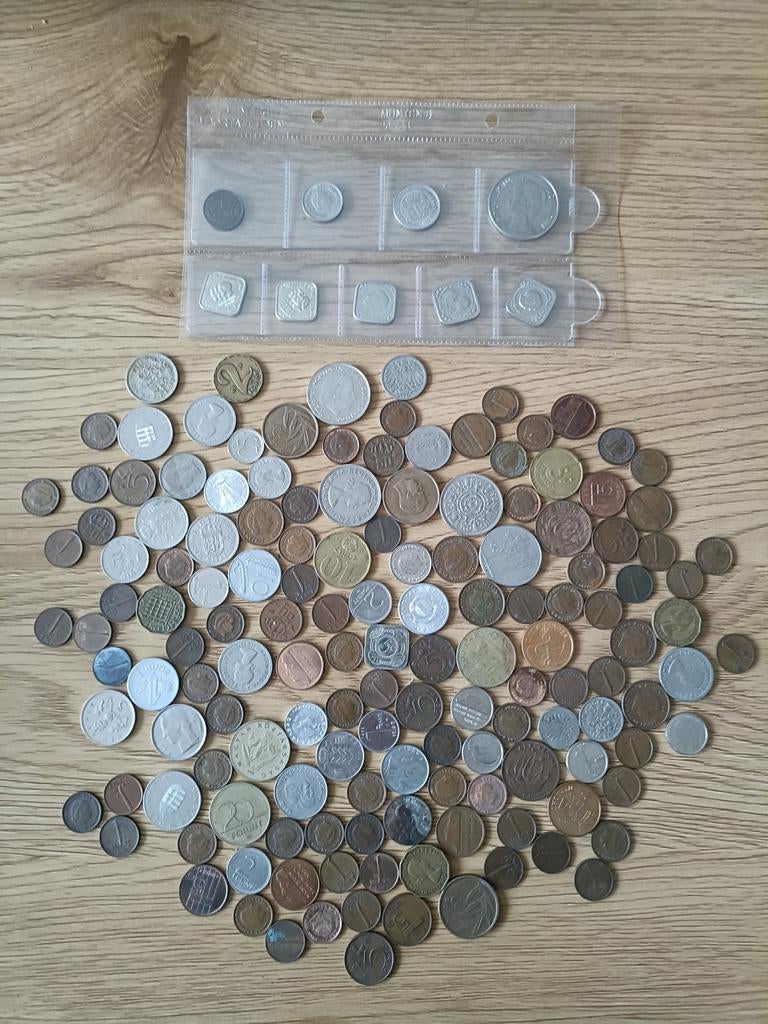 Verzameling guldens en ander oud geld, Postzegels en Munten, Munten en Bankbiljetten | Verzamelingen, Ophalen of Verzenden, Nederland en Buitenland