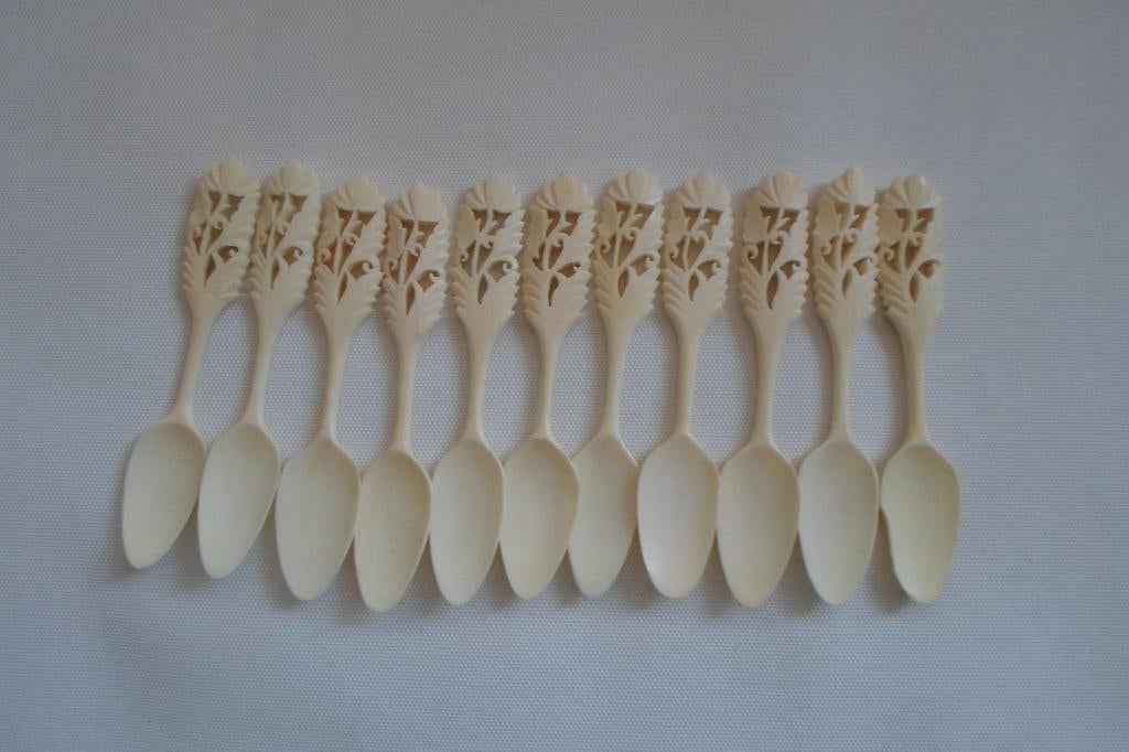 Lepeltjes Been Antiek Indonesië, Antiek en Kunst, Ophalen of Verzenden