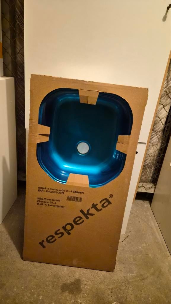 Respekta Inbouwspoelbak nieuw, Blauw, Overige typen, Nieuw, Ophalen of Verzenden