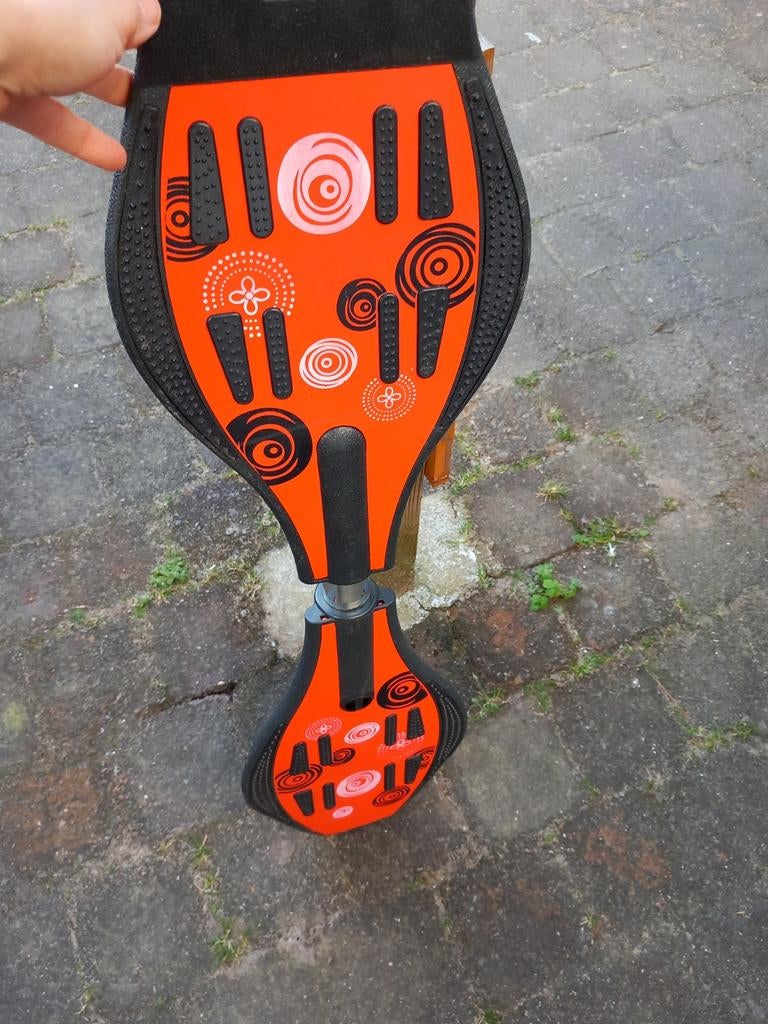 Waveboard - Oranje met Zwarte Patronen, Sport en Fitness, Skateboarden, Ophalen of Verzenden, Gebruikt, Waveboard