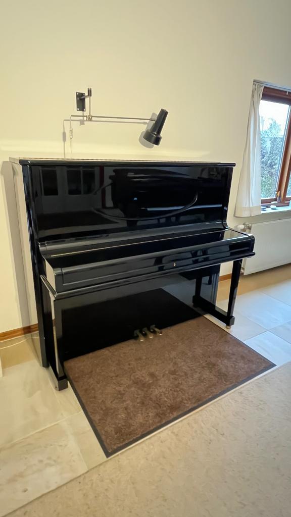 hele mooie Grotrian Steinweg piano 132, Ophalen, Zwart, Zo goed als nieuw, Piano