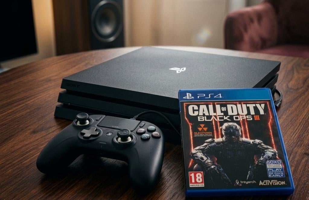 PS4 Pro 1TB met Nacon Pro Controller - Call of Duty, Met games, Ophalen of Verzenden, Zo goed als nieuw, 1 TB