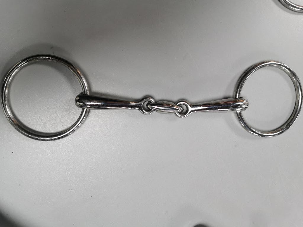 Horze frence bit dubbelgebroken watertrens 11,5/12,5/13,5