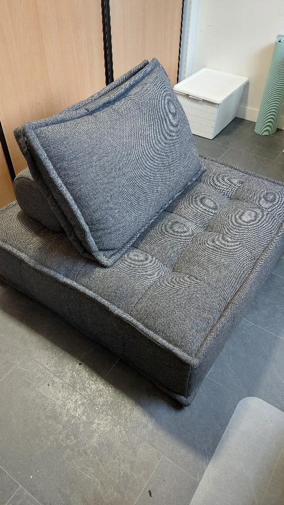 Lage loungestoel / fauteuil (105x105x35) – Loods 5, Ophalen, Gebruikt, 75 tot 100 cm, Stof