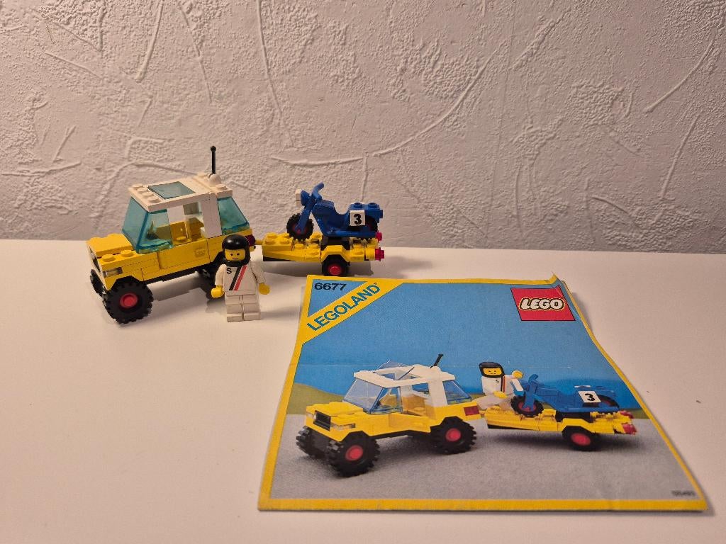 Lego Town 6677 Motocross Racing, Ophalen of Verzenden, Gebruikt, Complete set, Lego