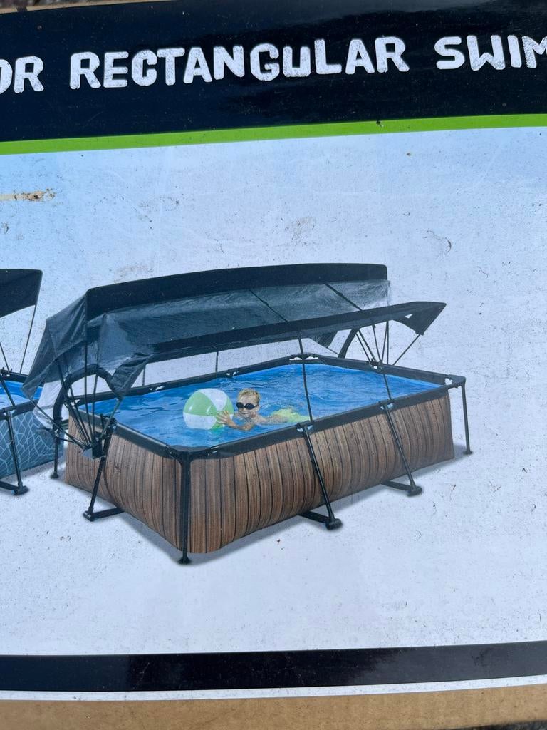 EXIT Pool schaduwdoek 3x2m voor rechthoekig zwembad, Overige typen, Nieuw, Ophalen of Verzenden, 200 tot 400 cm