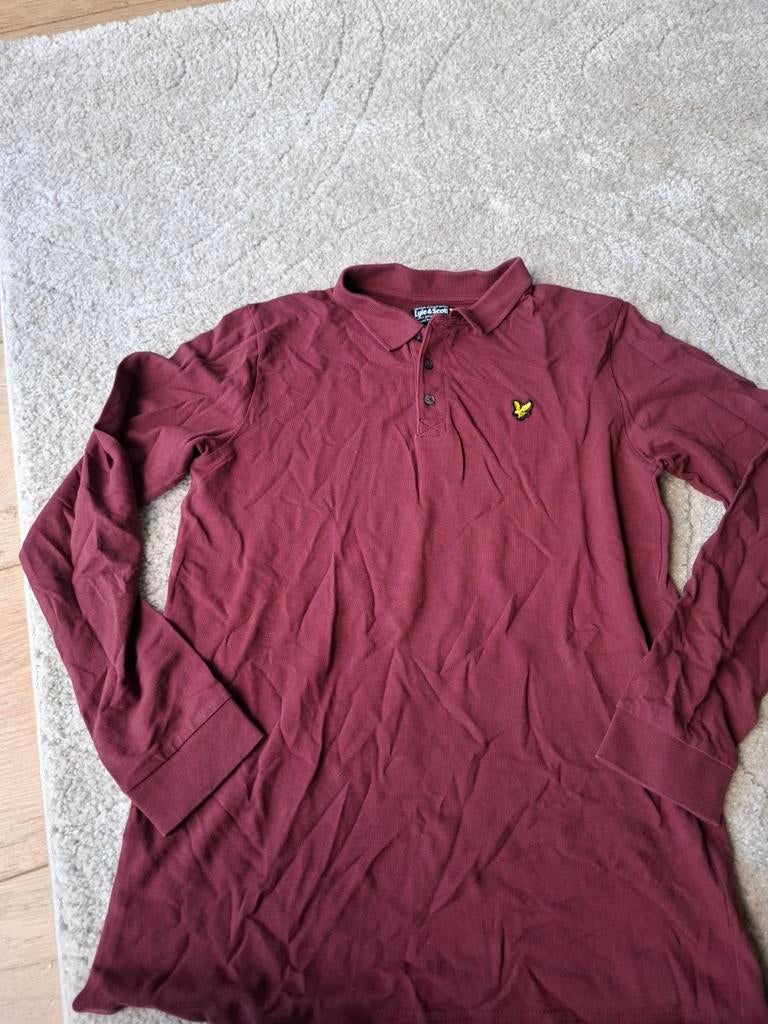 Lyle & Scott longsleeve polo maat 14/15 jaar (S 176), Ophalen of Verzenden, Gebruikt, Lyle & Scott, Jongen