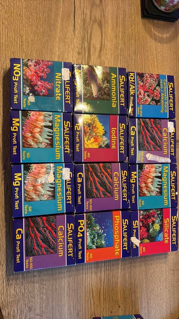 Salifert testsets deels gebruikt., Ophalen of Verzenden, Zo goed als nieuw