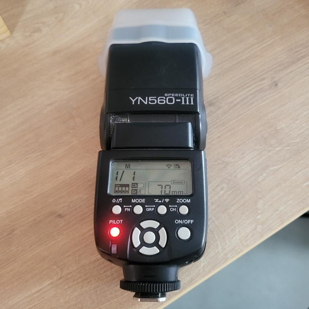 Yongnuo YN560-III speedlight flitser/compleet/Triggerset, Ophalen of Verzenden, Nikon