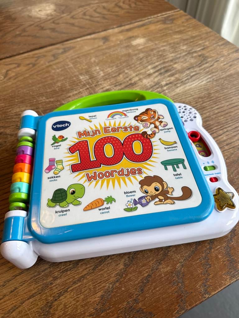 V-tech Mijn Eerste 100 woordjes, Kinderen en Baby's, Speelgoed | Vtech, Ophalen, Gebruikt, 6 maanden tot 2 jaar