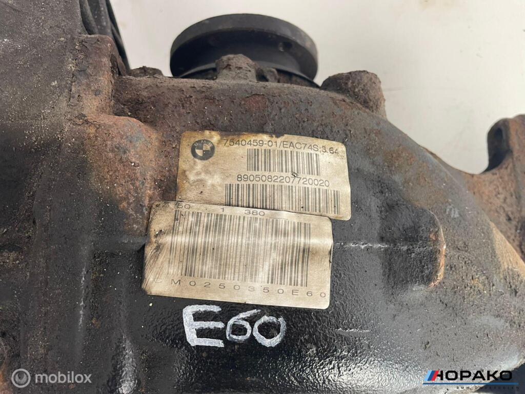 Differentieel achter 3.64 BMW E60 E61 - N43 N52 N53 7540459, Auto-onderdelen, Gebruikt, Einsteinlaan 5 rijswijk, Bmw, Ophalen of Verzenden