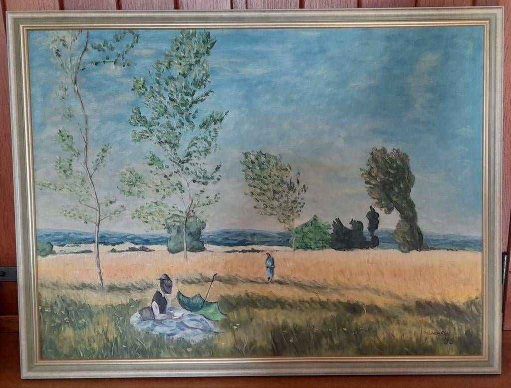 Landschap, Antiek en Kunst, Kunst | Schilderijen | Klassiek, Ophalen