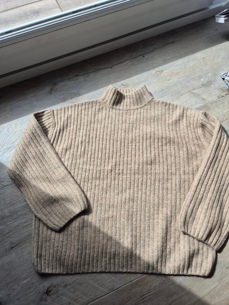 Beige trui met lange mouw, maat s / m, Beige, Ophalen of Verzenden, Maat 36 (S), Onbekend