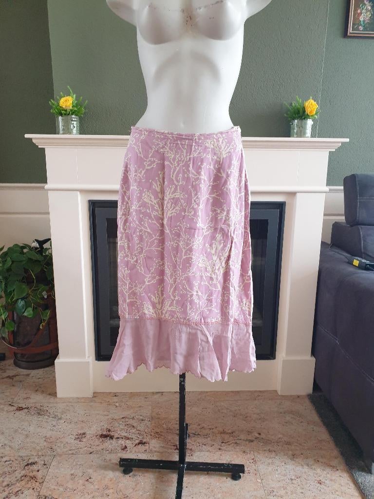 Noa Noa prachtige oud roze rok rokje mt M 38 40, Maat 38/40 (M), Zo goed als nieuw, Knielengte, Roze