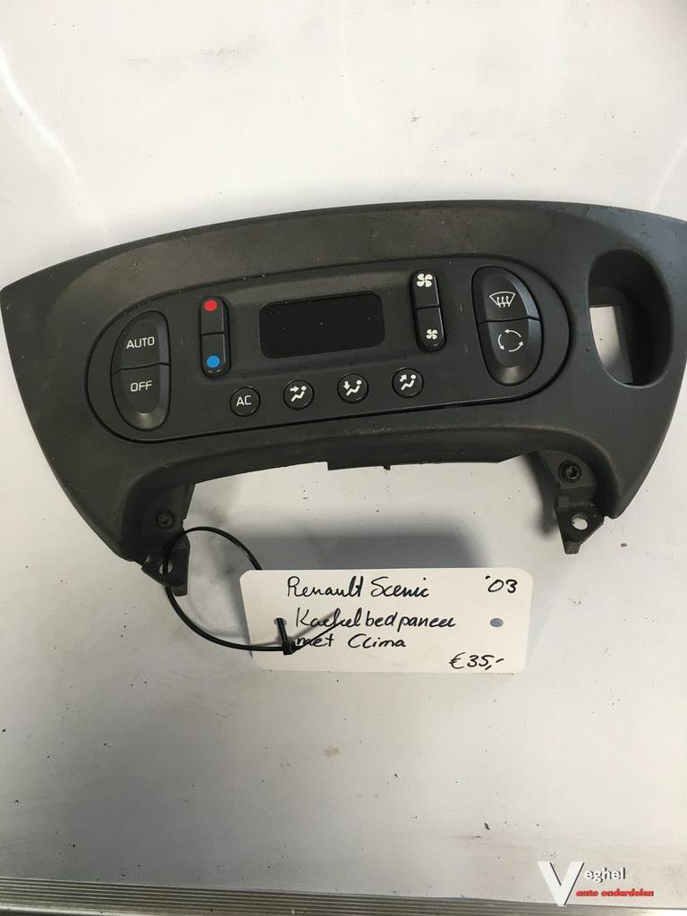 Renault scenic 2003 Kachelbedieningspaneel met clima, Gebruikt, -, -, Ophalen of Verzenden