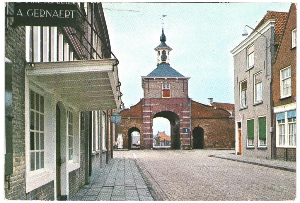 993196 Aardenburg ZL 1970 Kaaipoort  postzegel Vierdaagse