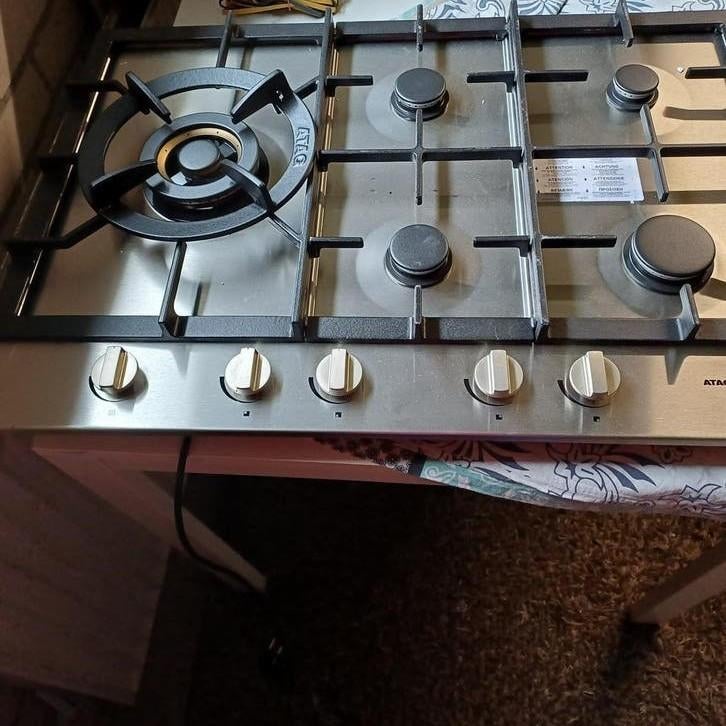 NIEUW 5 PITS GASkookplaat Atag, Witgoed en Apparatuur, Kookplaten, Nieuw, Ophalen of Verzenden, Inbouw, Gas