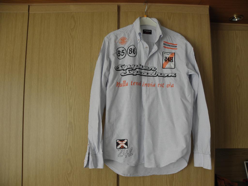 Origineel blauw wit katoenen overhemd McGREGOR SPYKER S zgan, Kleding | Heren, Halswijdte 38 (S) of kleiner, Ophalen of Verzenden