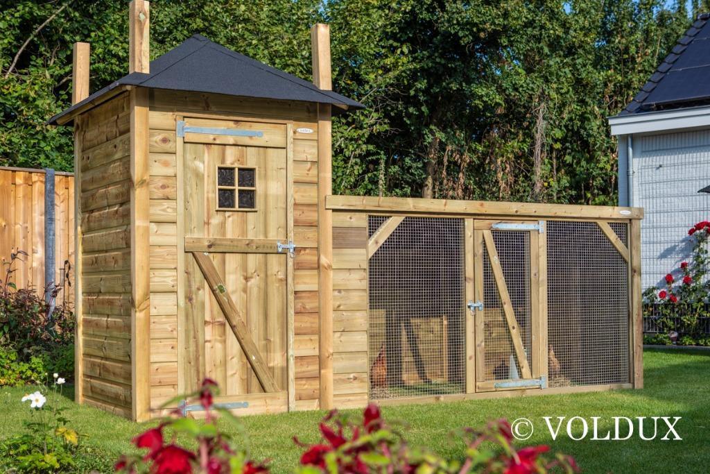 Konijnenhok Lotte Hooiberg met konijnenren, Ophalen of Verzenden, Gebruikt