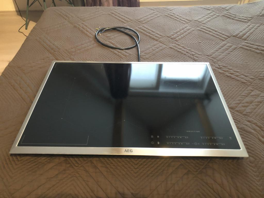 Inductie Kookplaat AEG IKE84441XB 6000 serie inbouw 80cm, Ophalen, Inbouw, Inductie, 4 kookzones
