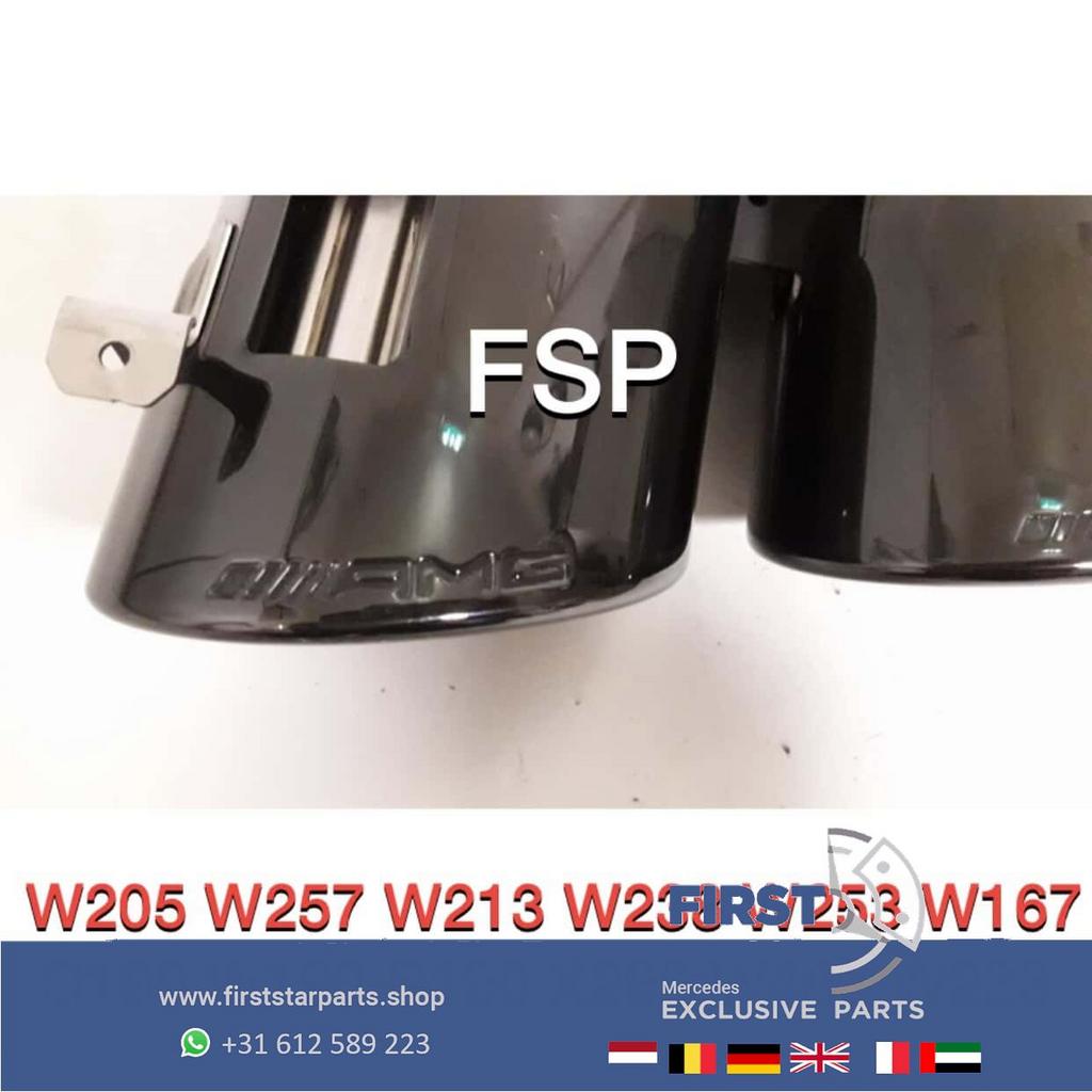2020 FACELIFT 43 53 AMG UITLAATSIERSTUKKEN SET ZWART ORIGINE, Gebruikt, -, Ophalen of Verzenden, -