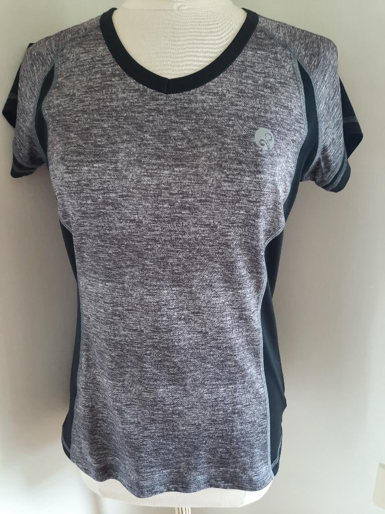 LEONTIEN sport shirt grijs zwart maat M - nieuw -, Kleding | Dames, Sportkleding, Leontien, Zwart, Nieuw, Ophalen of Verzenden