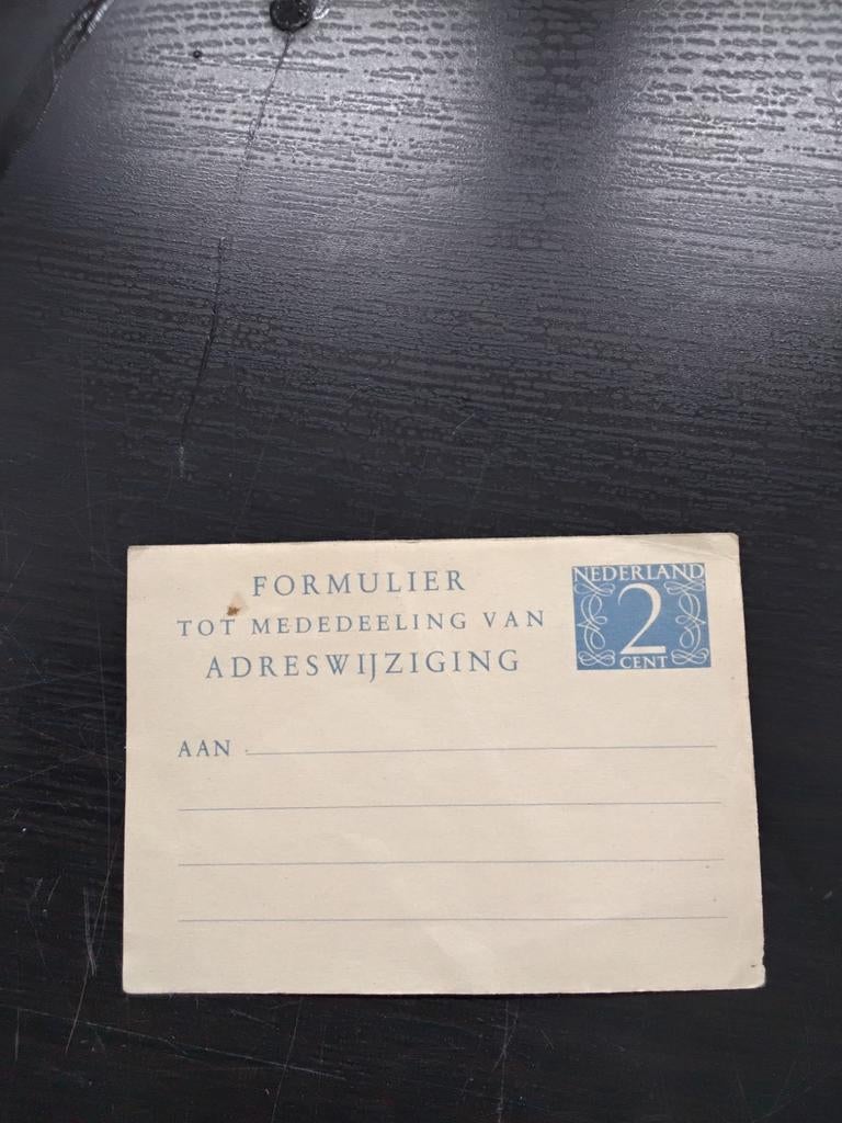 PTT ADRESWIJZIGING, Ophalen of Verzenden, Overige typen