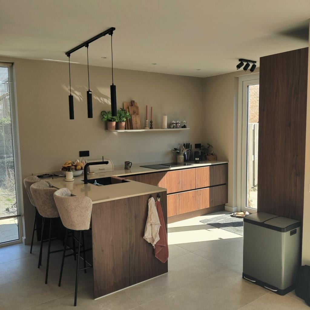 Modern nieuw keukenblad!, Huis en Inrichting, Keuken | Complete keukens, Gebruikt, Overige typen, Crème, Composiet, Ophalen of Verzenden