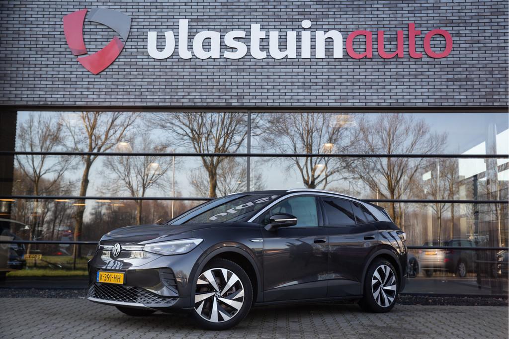 Volkswagen ID.4 First 77 kWh , Adap. cruise, Stoel/stuurverw, Automaat, Achterwielaandrijving, Gebruikt, Zwart