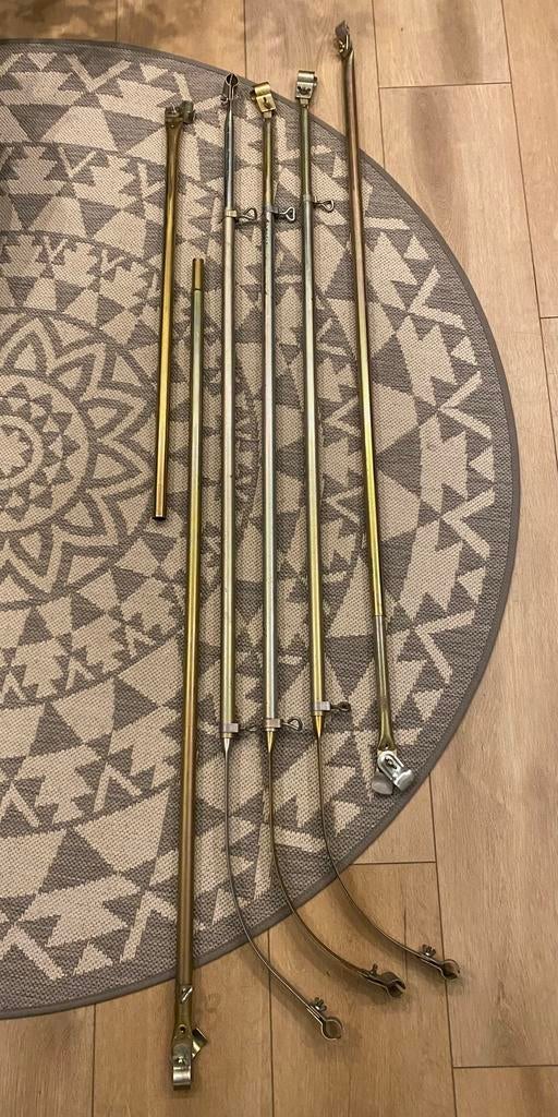 Partij tentstokken.  Ook gebogen., Caravans en Kamperen, Ophalen of Verzenden, Zo goed als nieuw