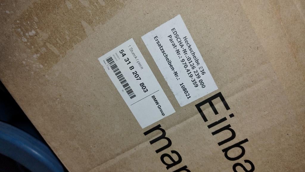 BMW E36 Cabrio Windscherm achter origineel 54318207803, Ophalen of Verzenden, Nieuw, BMW