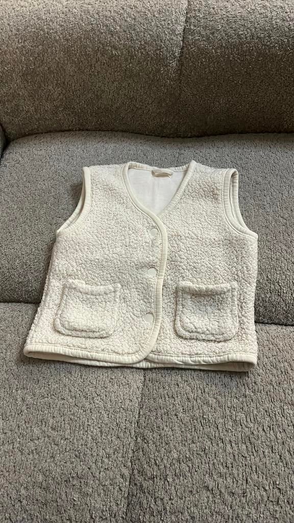 Zeeman teddy gilet maat 74 – crème, ., Ophalen of Verzenden, Zo goed als nieuw, .