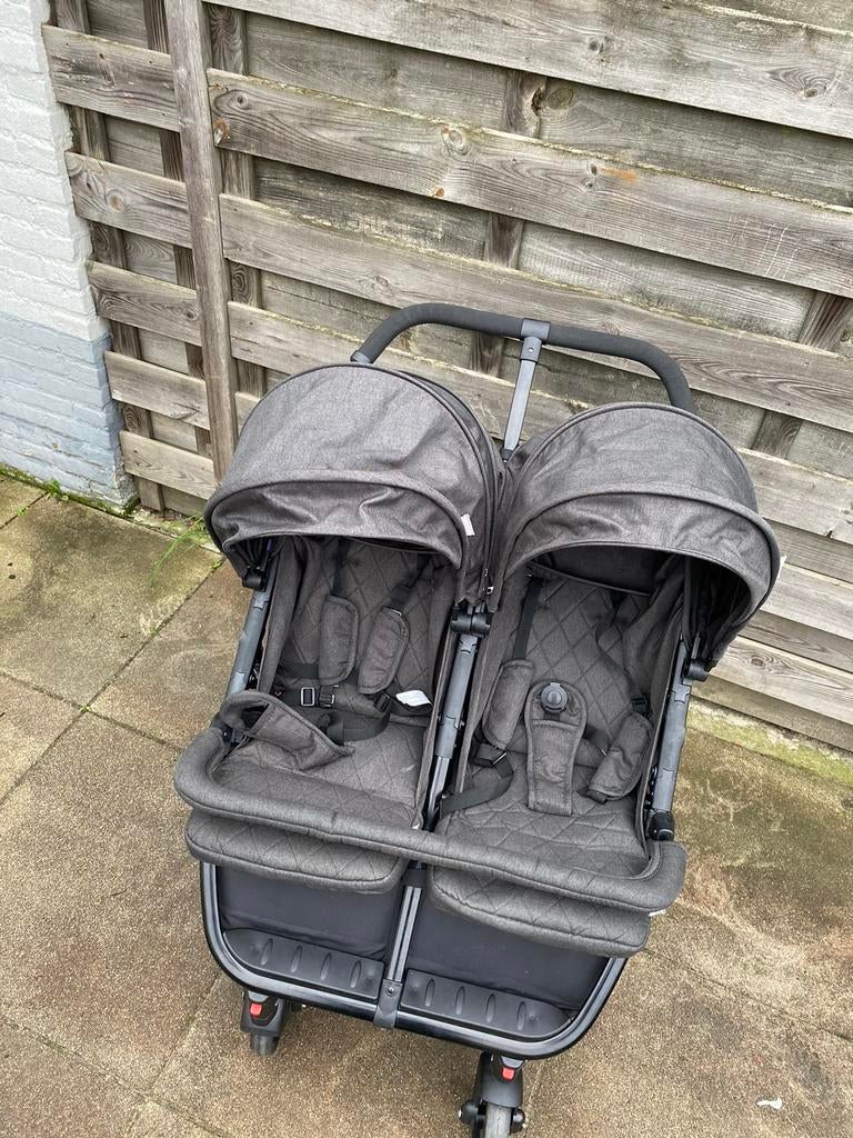 Dubbele kinderwagen te koop, Kinderen en Baby's, Tweelingen en Meerlingen, Ophalen, Gebruikt, Kinderwagen of Buggy