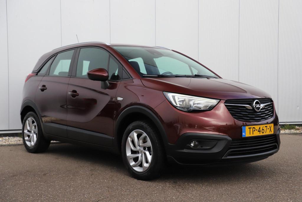 Opel Crossland X 1.2 Turbo Innovation 16 inch LMV Navigatie, Gebruikt, 1199 cc, Met garantie (alle), 49 €/maand