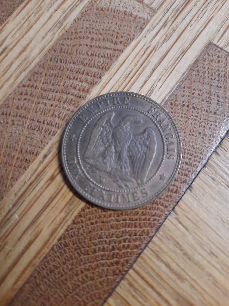 Frankrijk 10 Centimes 1854 W, Ophalen of Verzenden, Frankrijk
