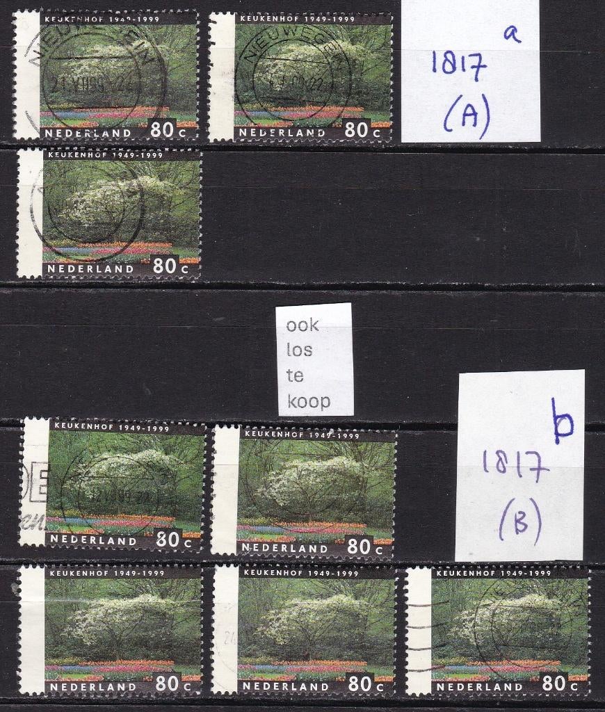 0483) Nederland 1817 vier jaargetijden 1999 enkel, Postzegels en Munten, Postzegels | Nederland, Ophalen of Verzenden