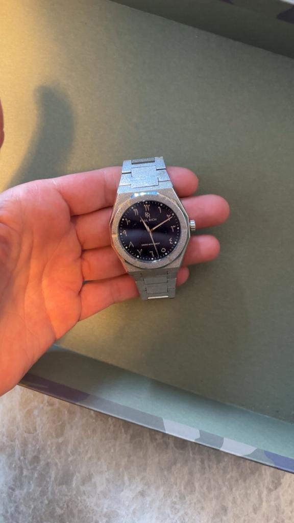 Stardust II Silver Arabische cijfers horloge, Overige merken, Staal, Polshorloge, Ophalen of Verzenden