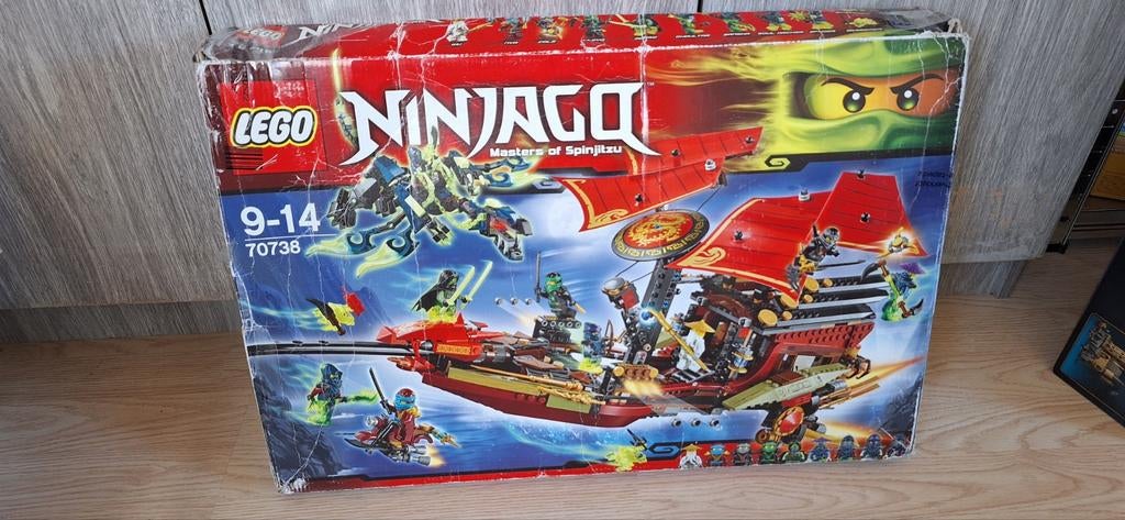Zeldzame LEGO Ninjago 70738 Destiny's Bounty (2016), Ophalen of Verzenden, Gebruikt, Complete set, Lego