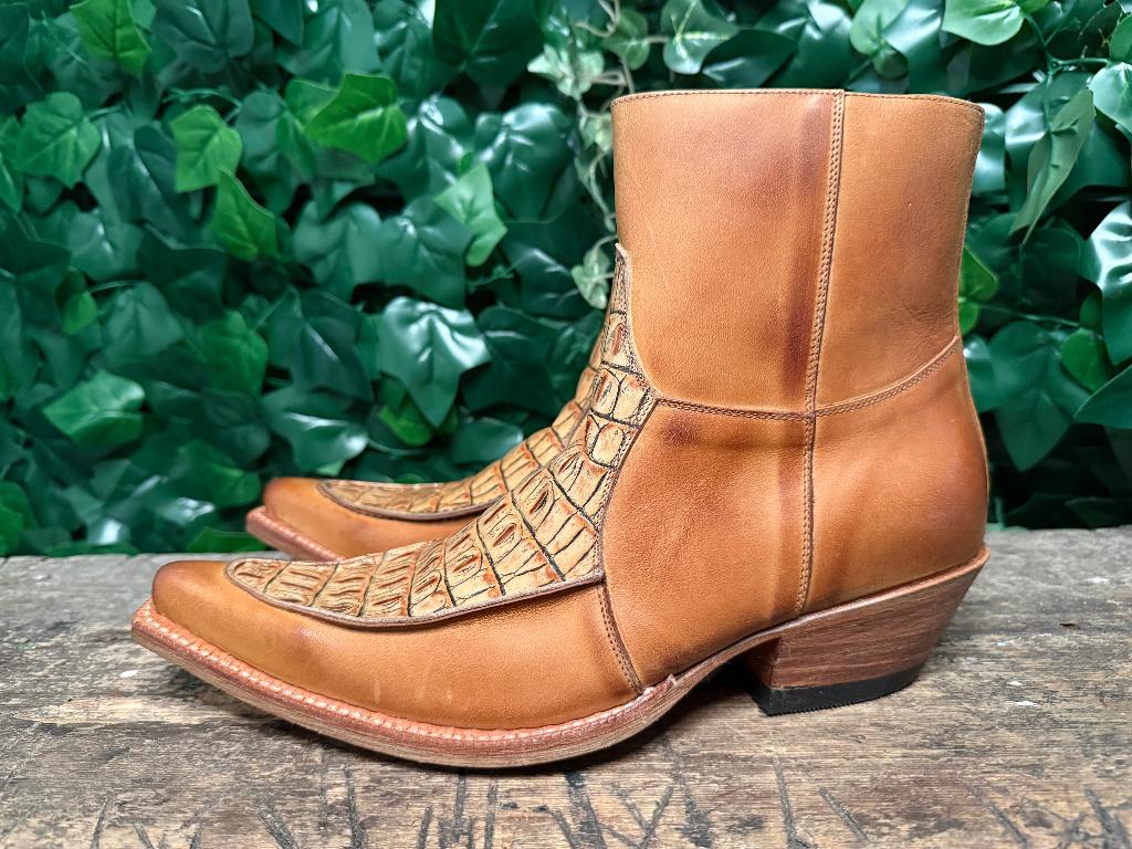 geweldig aparte laarzen met krokodillen leer sendra maat 41