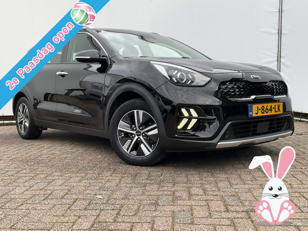 Kia Niro 1.6 GDi Hybrid DynamicLine 1Eig Trekhaak Nav/Cam Ad, Auto's, Gebruikt, Euro 6, Zwart, Origineel Nederlands
