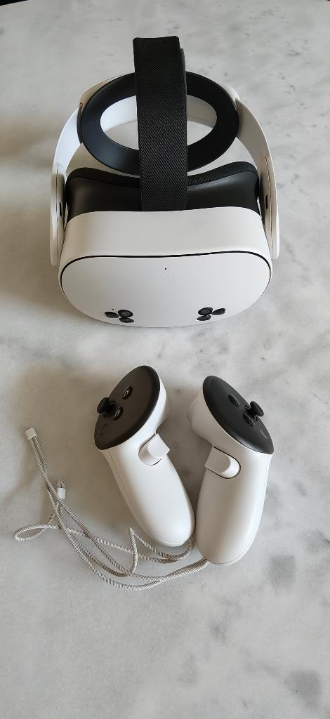 Meta Quest 3s 128GB + Elite Strap, Spelcomputers en Games, Virtual Reality, Ophalen of Verzenden, Zo goed als nieuw, VR-bril, Overige platformen